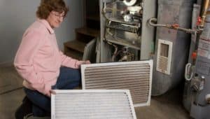 Furnace filter old and new