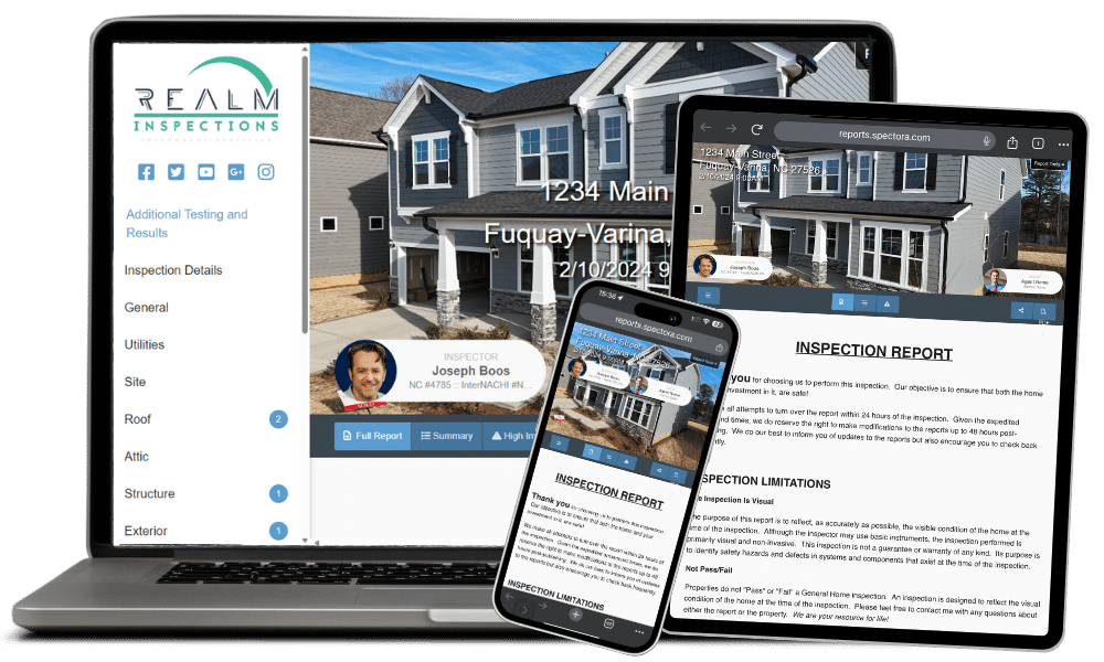 Inspection Reports for the modern age FuquayVarina, NC