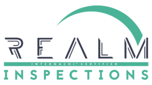 This is the official logo of Realm Inspections designed for light backgrounds, highlighting our expertise in comprehensive home inspection services in Fuquay Varina, NC, and surrounding areas. Services include buyer inspections, new construction inspections, and maintenance evaluations.